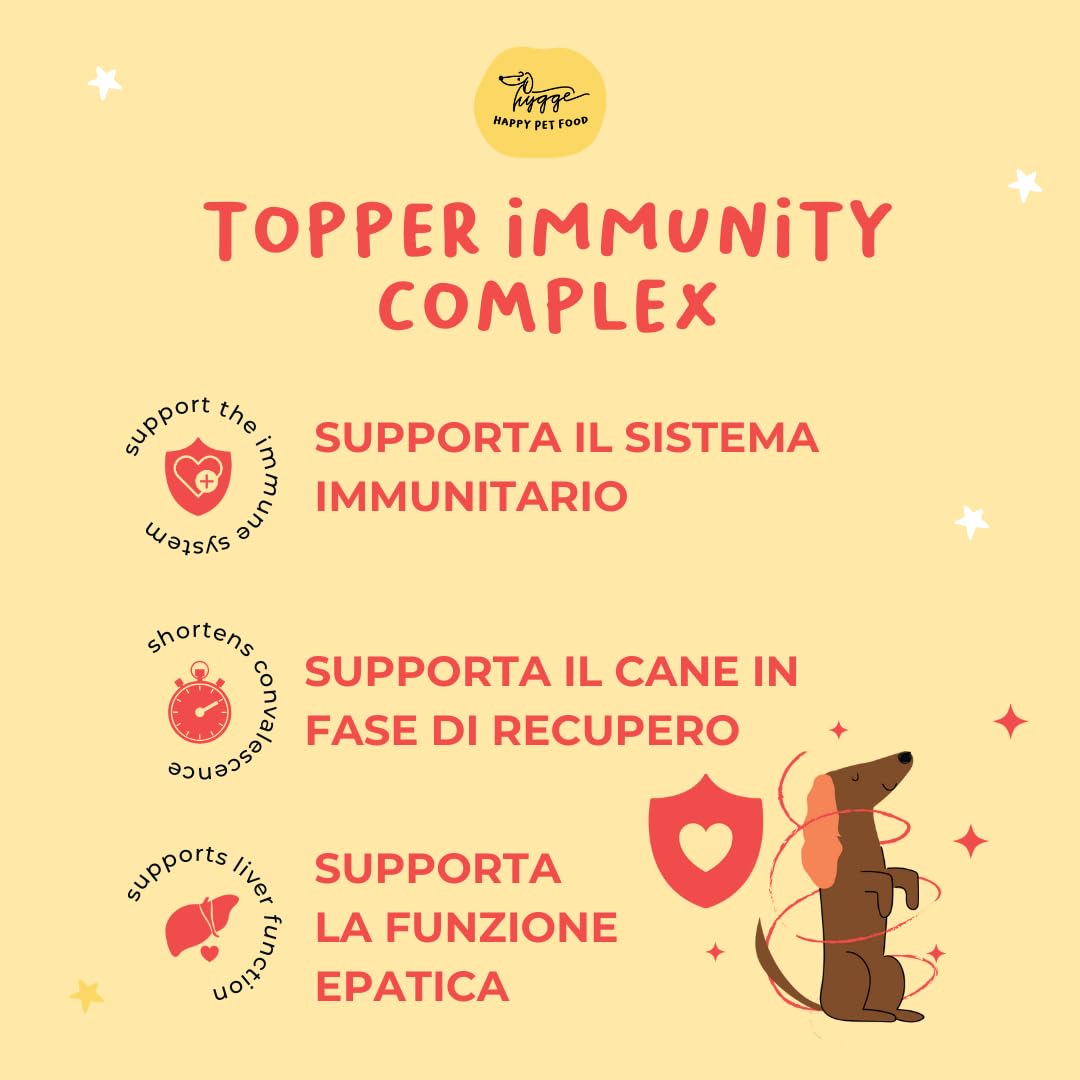Immunity Complex | Complément immunitaire pour chiens | Topper liquide avec échinacée, propolis, ail et argousier | pour défenses naturelles et vitalité | 2x100 ml | Hygge Dog