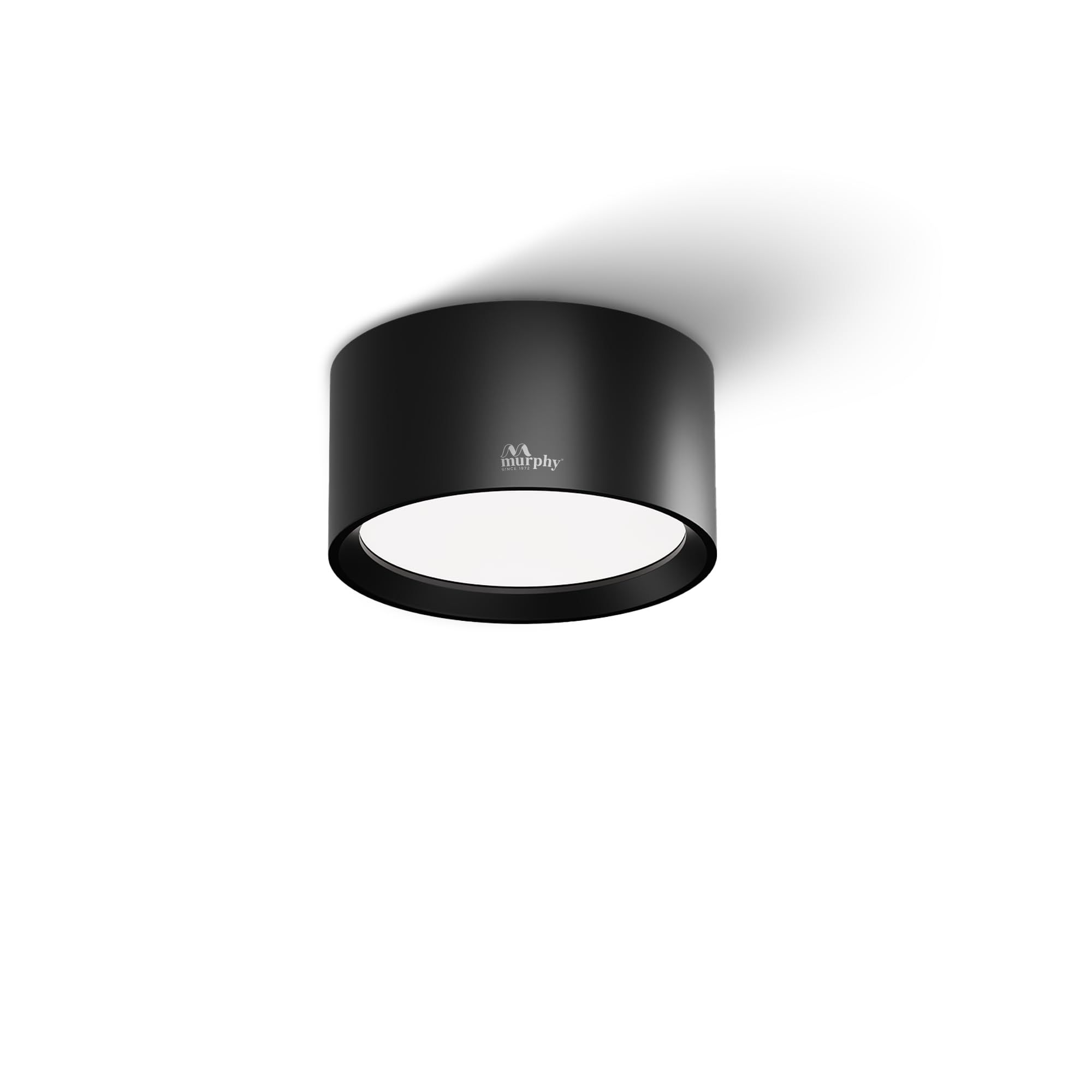 Murphy 3W LED Disc Surface Light Black Finish | Warm White 3000K | Up to 300 Lumens | Aluminium Body | BIS Approved | 2 Year Warranty | Pack of 1