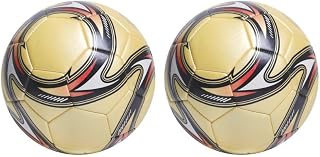 Timcryxient Balón de fútbol tamaño 5, juguetes para exteriores, pelota de entrenamiento cosida, color amarillo