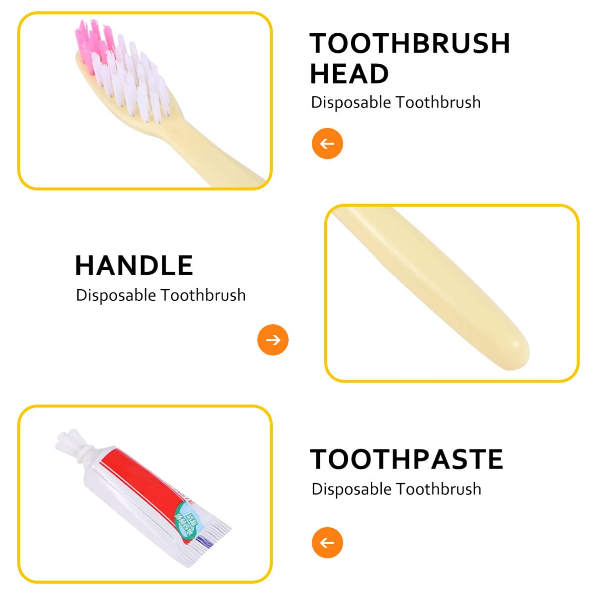 Healvian 100 Pezzi Spazzolino Da Denti Monouso Hotel Spazzolino Da Denti Monouso Mini Spazzolino Da Denti Monouso Massa Spazzolini Da Denti Manuali Gomma