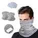 Produktbild AKSON 2 Stück Halstuch mit 6 Stück Aktivkohlefilter Bandana Kopftuch Motorrad Multifunktionstuch Sport-Halstuch Bandana Mischfarben Schlauchtuch Farben Halstücher für Damen und Herren,Grau