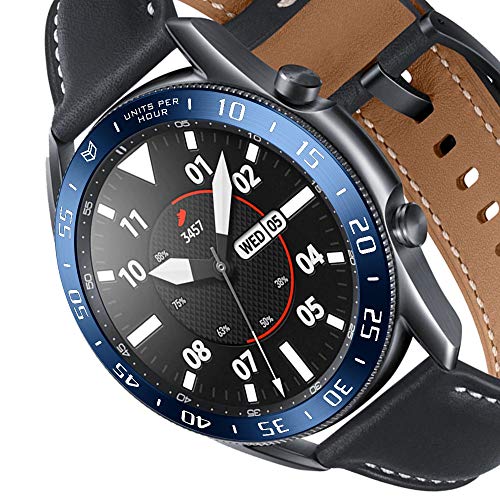 Sunter Bezel Styling for Galaxy Watch 3 45mm Bezel Ring Adhesive Cover Anti Scratch Stainless Steel Protection for Galaxy Watch Accessory