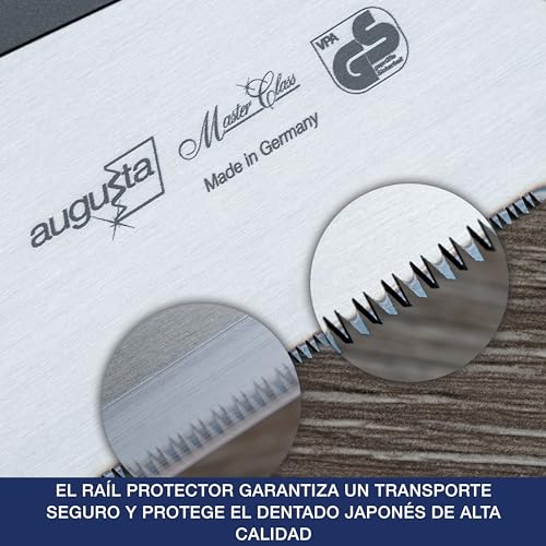 Miniatura 3 de Augusta-Heckenrose Sierra Japonesa Dozuki - Sierra Tradicional Con Robusto Dorso De Acero Y Mango De Líber - Corte De Diamante Por Tres Lados - Dientes Especiales Para Cortes Finos En Madera