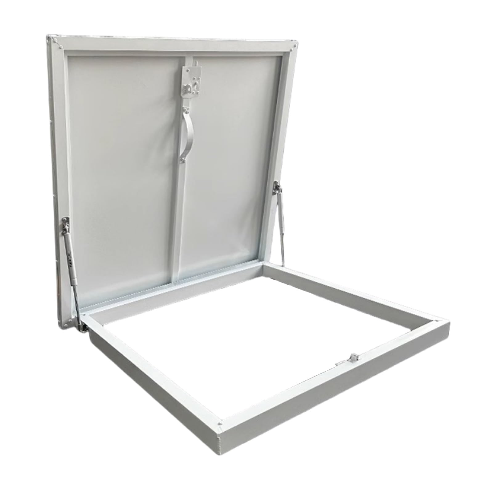 Kopuła świetlika dachowego, pokrywa włazu serwisowego, drzwi włazu dachowego, metalowe drzwi serwisowe, świetlik z blokowanym wyżłobieniem i uchwytem do dachu (50 x 70 cm / 19,7 x 27,6 cala)