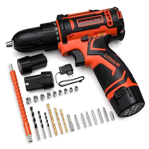 VirtuDrill Trapano Avvitatore Batteria 12V, Avvitatore a Batteria, 2 Batterie 2.0Ah, Max 25Nm, 2 Velocità, 25+1 Impostazione Coppia, LED Luce, 24 Accessori e Valigia, 10mm Mandrino Autoserrante