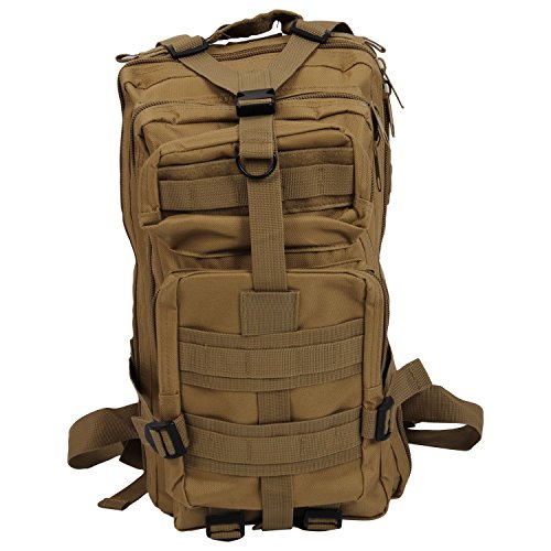 SODIAL R  30L Mochila Militar Tactica para Senderismo Campamento al Aire Libre: Caqui