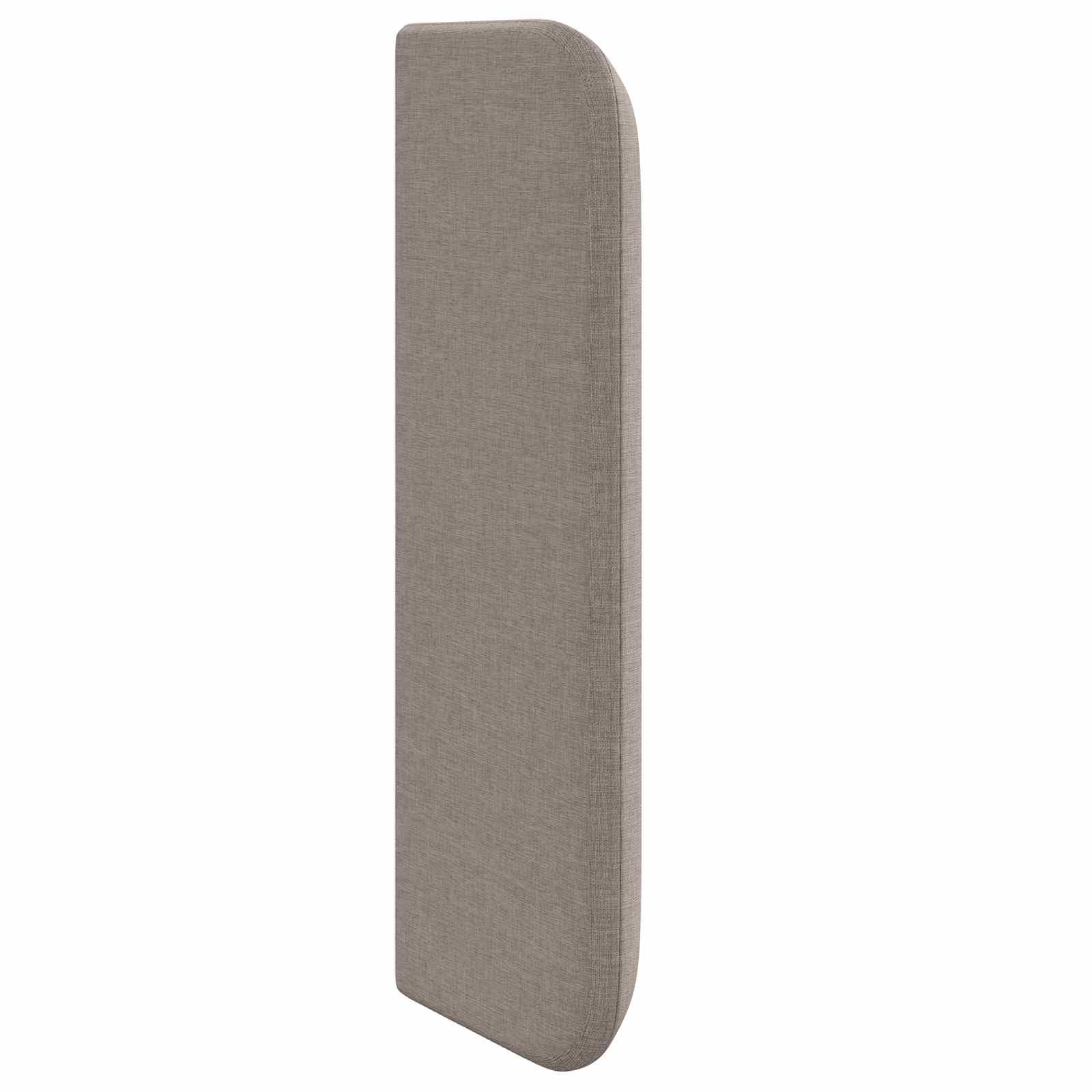 Cabecero de oreja de tela pardo 40,5 x 40,5 x 4 cm, accesorio de cama moderno con marco de madera para dormitorio, habitación infantil y cama de invitados, montaje práctico y cómodo acolchado