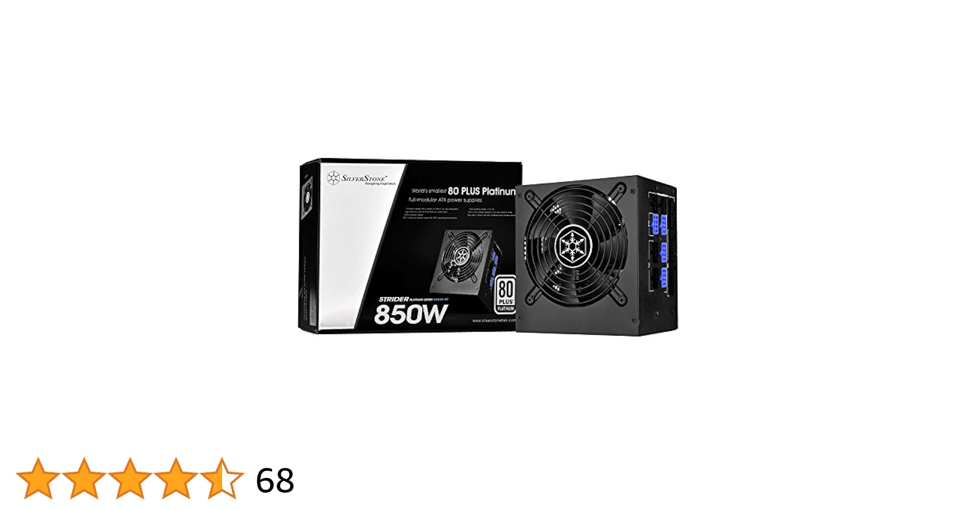 シルバーストーン 850W 80 PLUS PLATINUM SILVER ST Amazon.com: SilverStone Technology Strider 850 Watt 80 Plus