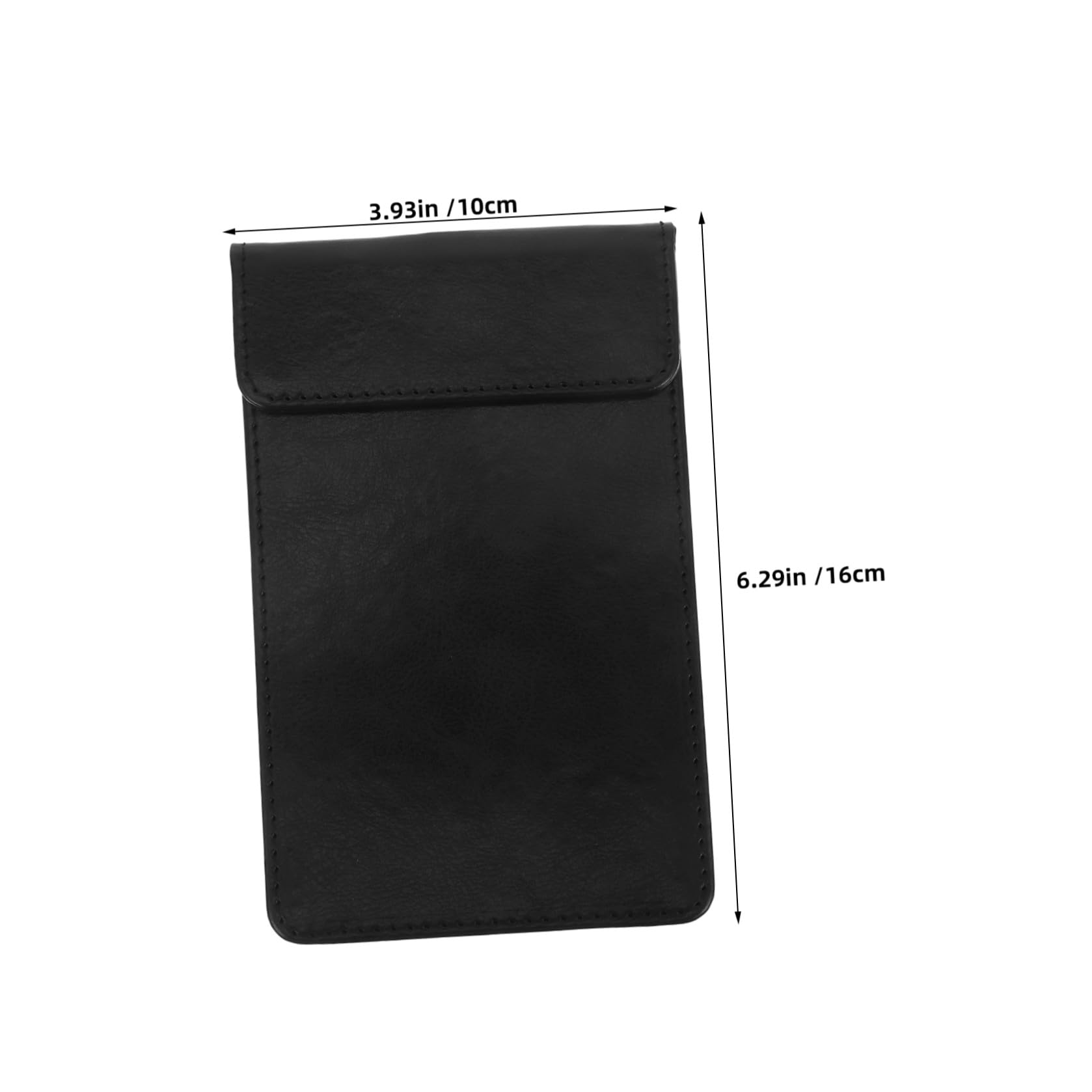 SHINEOFI Porta-Menù Clip per Camerieri Set 5 Pezzi Cartella Portadocumenti Nera 10X16 CM Blocchi per Appunti Portatili Antiscivolo per Ristoranti e Servizio Sala