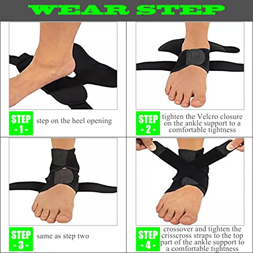 Hirui Ankle Wraps Ankle Brace For Men Women Kids, Lightweight Ultra-Thin High-Elastic Compression Ankle Support Ankle Stabilizer For Sprains Arthritis Running, Breathable & Close-Fitting (M, 1 Pack) #TOP6