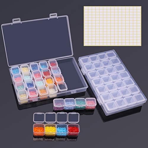 ARTDOT Diamond Painting Storage Containers, Portable Bead Storage