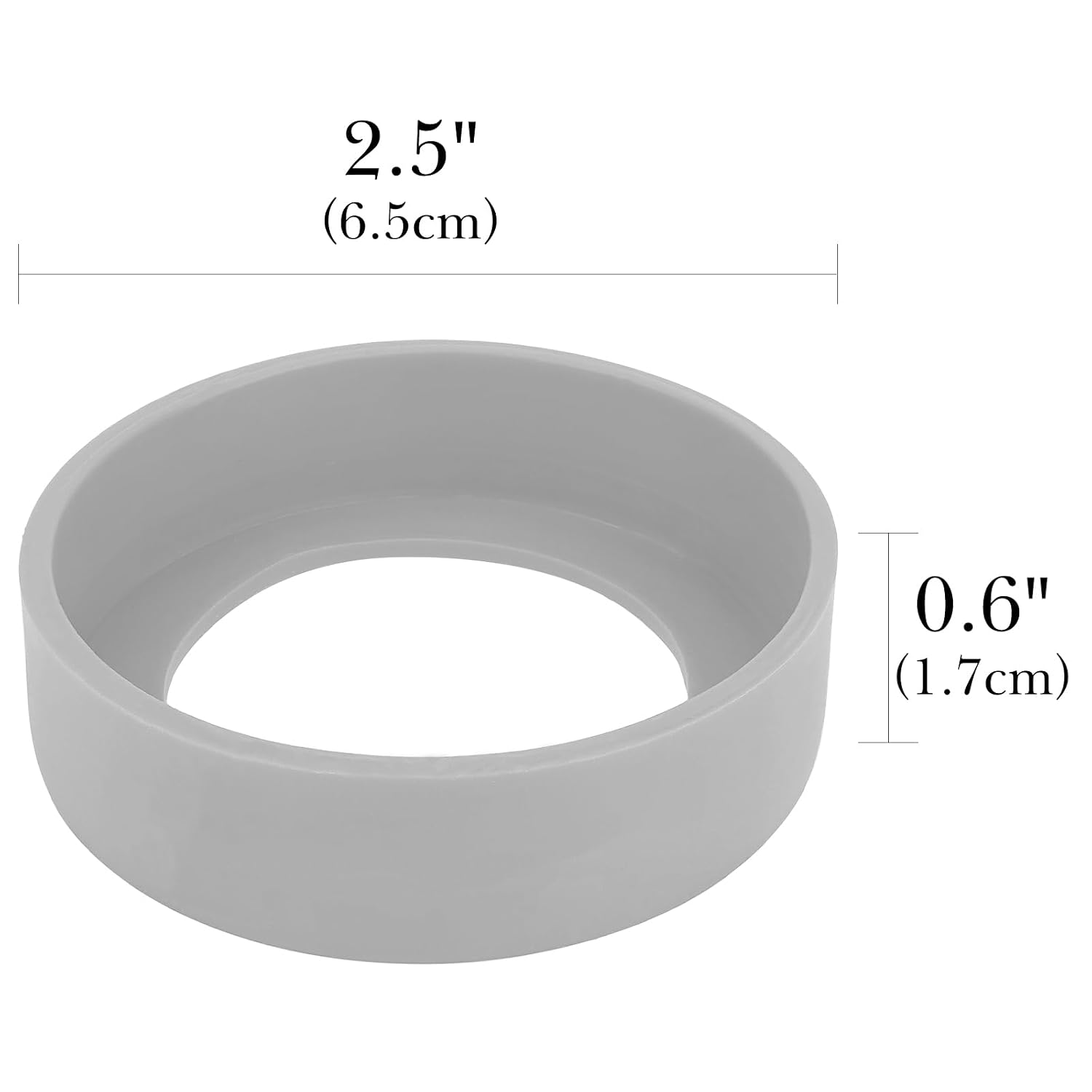 Linkidea 2 Pack Silicone Shaving Can Holder, 2.5" Anti-Rust Stand for Shaving Gel & Foam Cans, Bathroom Countertop Protector, Compatible with Barbasol, Gillette (Grey) image 4
