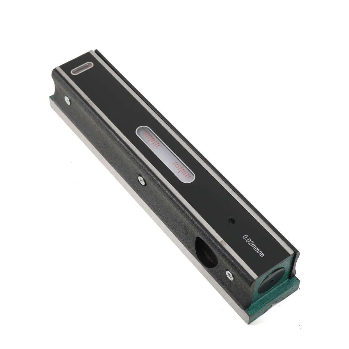 Niveau à eau Mécanique,Niveau à eau Cadre,Niveau à bulle,Niveau à eau de Précision avec Coffret en Bois, Précision : 0,02mm/m,Longueur : 250 mm