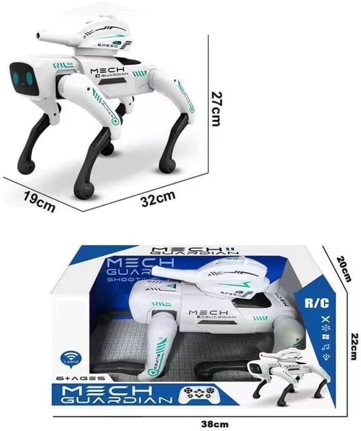 Image of AI Smart Robot Dog Toy 2-in-1 Programmable RC & App Control | Voice Command, Music, Dancing, Storytelling, Water-Bomb Launcher | Interactive STEM Educational Puppy for Kids 6-12