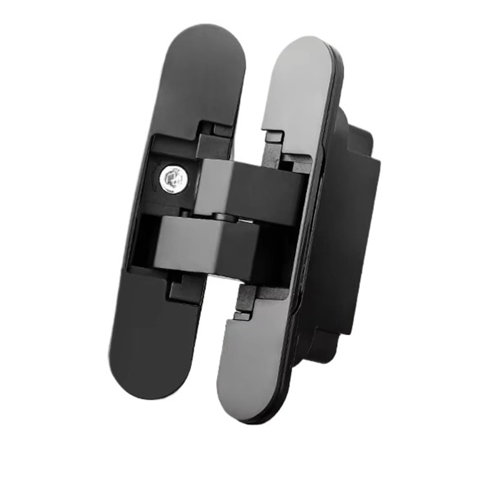 Kdhcvkz Black 1Pcs B110 Hidden Hinge Wooden Door Thickness 35-45Mm 180 Degree Invisible Hinge(Black)