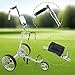 SAIYERUS Electric Golf Push Cart with Remote Control, Lightweight Electric Golf Trolley, Folding Electric Golf Cart, Capacity 30kg, 9-Speeds, 12km/h, Twin Motors, Suitable for All Terrains