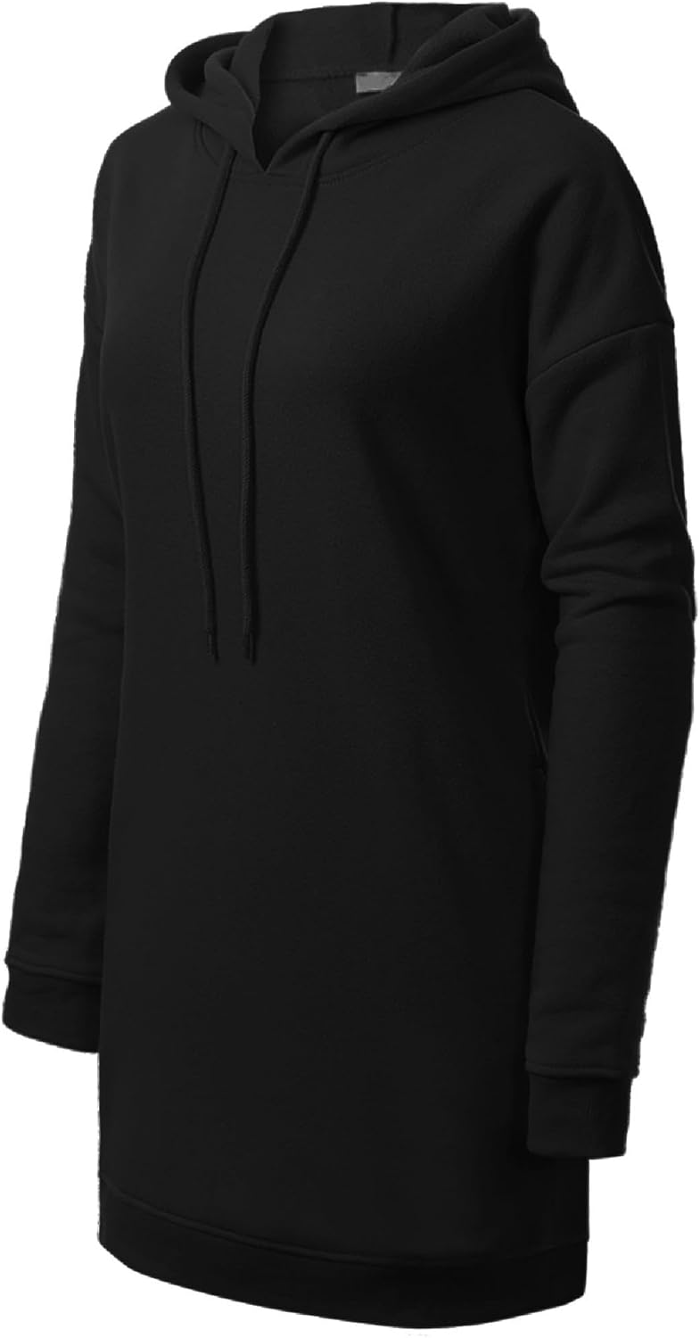 MixMatchy Women's Casual Long Sleeve Fleece Hoodie Fall Sweatshirts Hooded Pullover Tunic (S-3X) - Image 6