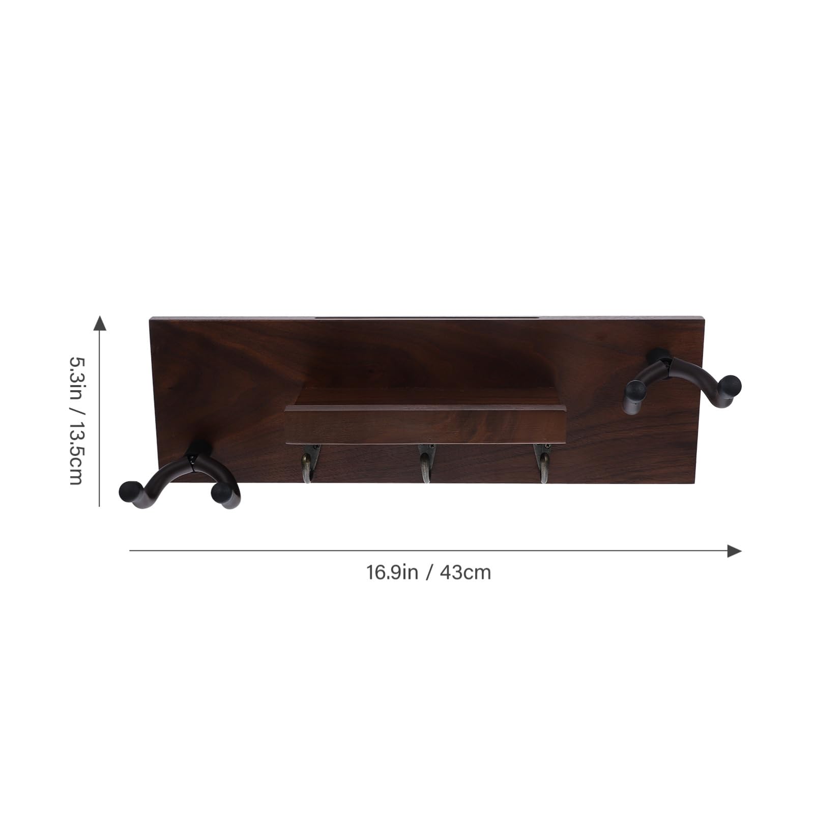 BESPORTBLE Gancio da Parete per Chitarra 4 in 1, Supporto Musicale | Adatto anche Skateboard, Legno e Metallo, Stabile, Montaggio Semplice, Non Lascia Segni