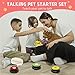 Yeffxior Pet Training Buttons for Communication, 8 Color Voice Recording Dog Buttons with 50 Scene Stickers & 30s Recordable Buzzer, Dog Talking Buttons for Home Office Study, Gift for Pet Lovers