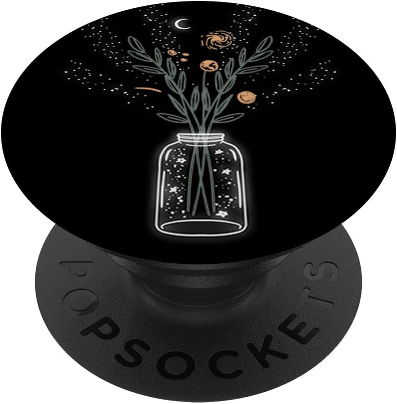 Galaxy Flower Stars Sky Night Moon Outer Space Gift PopSockets PopWallet for MagSafe