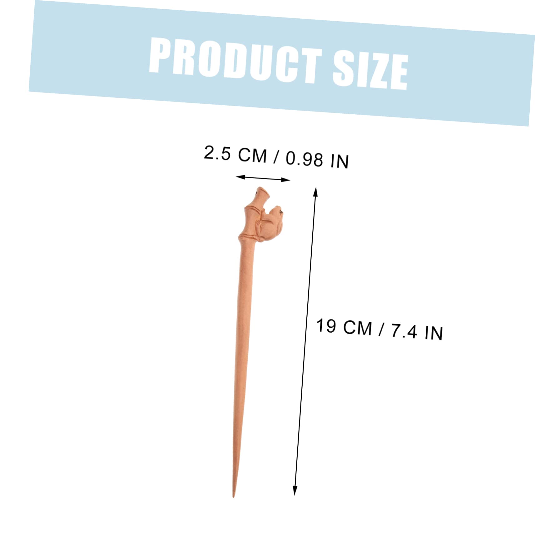 minkissy 4piezas Horquilla De Madera Retro Diseño De Conejo Horquilla Para Peinados Elegantes Accesorio Clásico De Estilo Chino Para Mujeres y Niñas