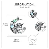 VENACOLY Highland Cow Necklace Sterling Silver Highland Cow Pendant Crescent Moon Necklace Cow Jewelry for Women Men - Image 3