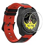 Puccy 3 Pack Tempered Glass Screen Protector Film, compatible with KINGWEAR KW01 Smartwatch smart watch Protectors Guard