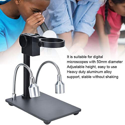 Image of Oumefar Microscope Camera Stand 50mm Ring Aluminium Alloy Microscope Camera Bracket Support for Lab(NA)