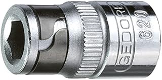 GEDORE Bit-Adapter für 1/4" Knarre, Einfacher Bit-Wechsel, Passgenauer Halt, Silber