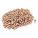 200 Pcs 5/64" x 13/64" Copper Round Head Solid Rivets Knurled Shanks