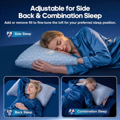 QUTOOL Crescent Pillow for Side Sleepers Queen 2 Pack and King 1 Pack - image 7