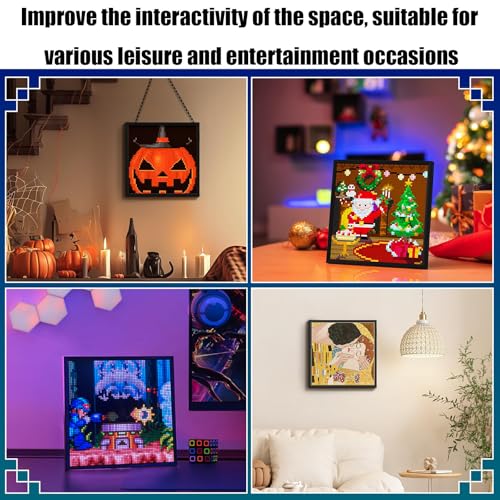 Affichage d'art de pixel programmable LED 64x64 avec contrôle d'application et modèle de texte - 3