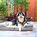 EHEYCIGA Orthopedic Dog Beds Large Sized Dog, Waterproof Memory Foam Pet Bed with Sides, Non-Slip Bottom Large Pet Bed with Washable Removable Cover, Grey