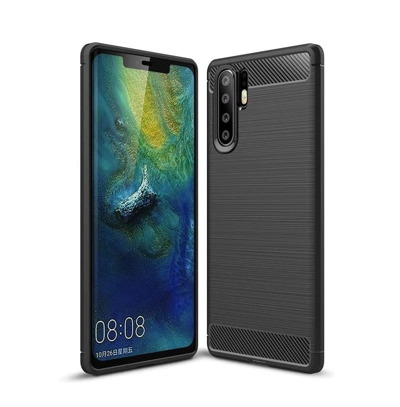 Image of Hybrid Carbon Fiber Back Case for Huawei P30 Pro (Black)