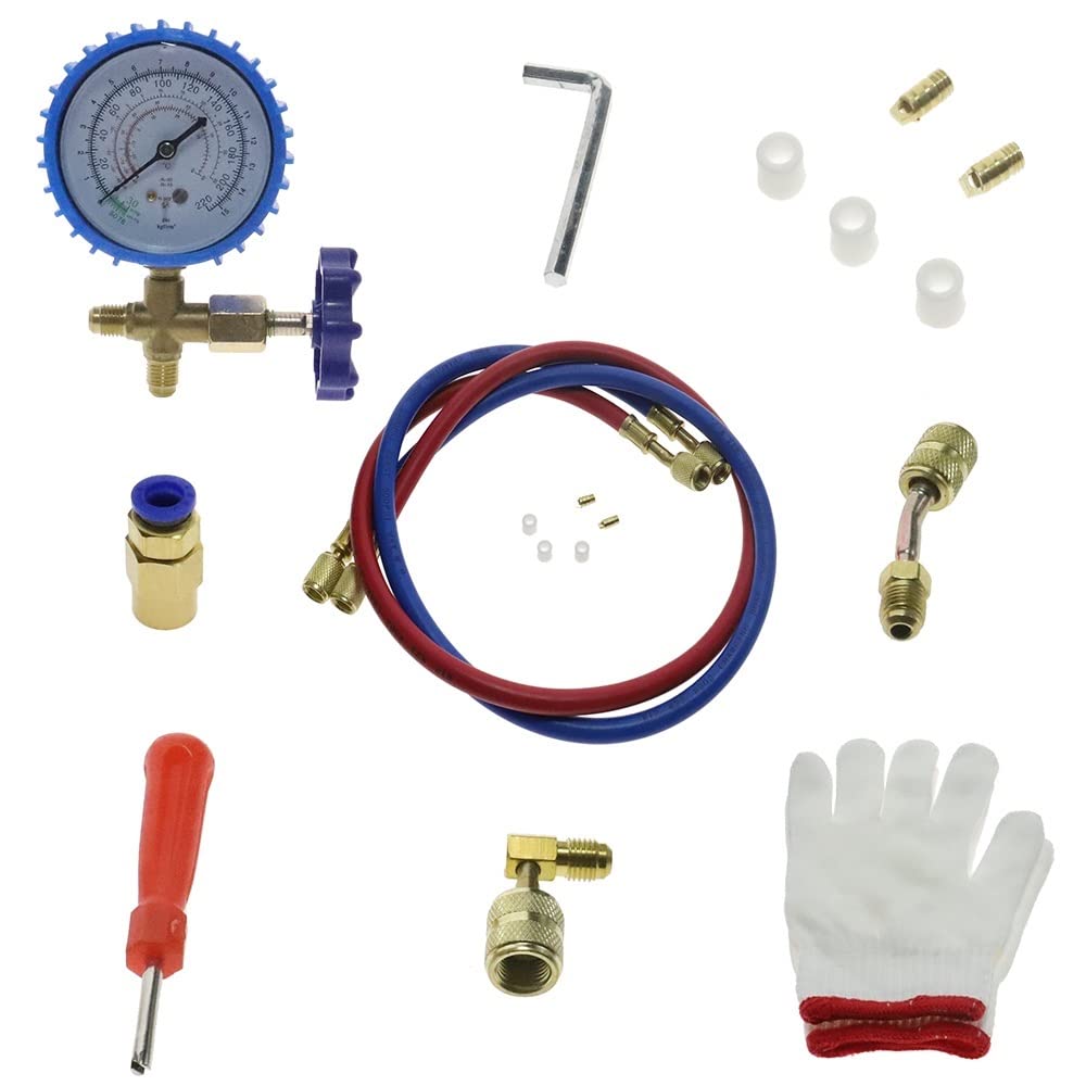 Kältemittel-Vakuumpumpen-Kits FY-1H-N HVAC Refrigeration 1P mit fester Frequenz for Haushaltsklimaanlagen mit Verteilermanometer CAIHUA