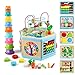 Vomocent Wooden Activity Cube for 1 Year Old Kids, Educational Learning Bead Maze for Toddler Age 1-3, Developmental Montessori Toys for 12-36 Months Boys Girls Gift