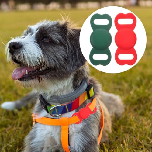 jojofuny 2Er Pack Silikon SchutzhüLle Kompatibel Mit Air Tag FüR Haustier Kratzfeste Anti-Verlust Abdeckung FüR Hundemarken Leichte SchutzhüLle FüR Haustierhalsband