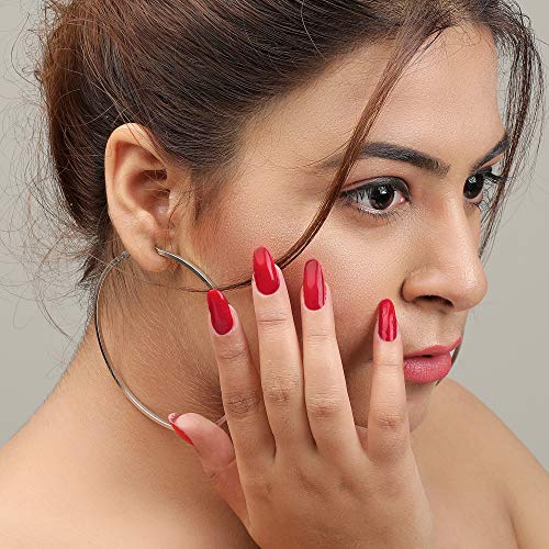Image of Russian Red Professional Nail Polish | Long Lasting, Quick Dry, Chip Resistant, High Shine Nail Paint | Smooth & Easy Application, Vibrant Trendy Shades for Women & Girls Party Daily Use 15ml
