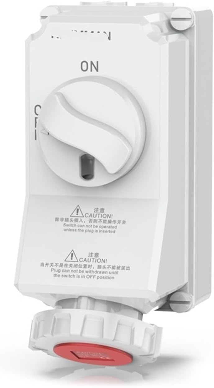 Mechanical interlock A mounted switch with socket 16-63A IP67/44(IP44 4P 63A)