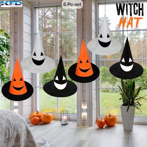 Image of Kaku Fancy Dresses Witch Hat for Girls, Witch Costume Accessory for Halloween Party Prop Multicolor Witch Hat