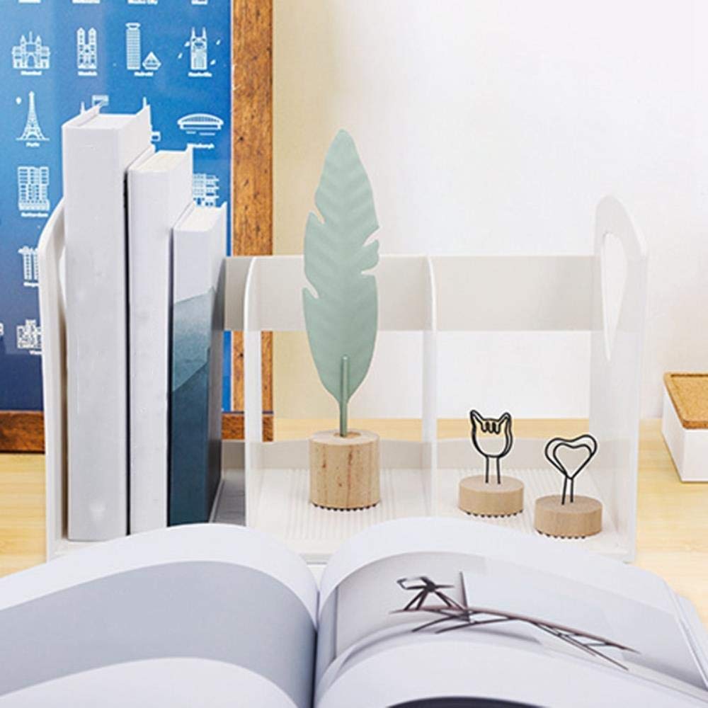 Portadocumenti, portariviste, Organizer per File da scrivania, Portadocumenti per Ufficio Multifunzione, Porta Libri Verticale, portaoggetti in plastica ABS