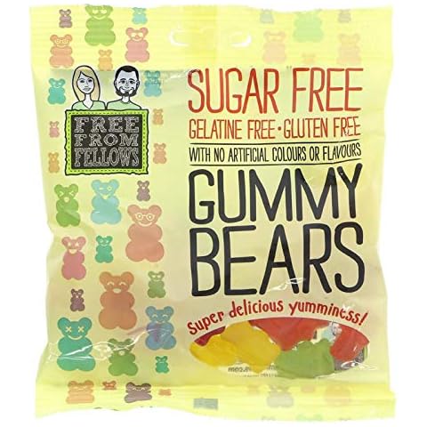Gummy Bears - Sugar, Gelatine & Gluten Free Jellies Sweets 100g (Pack of 3) Cover