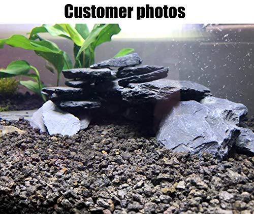Voulosimi Natural Slate Rocks 1 to 3 inch PH Neutral Stone Perfect Rocks for Aquariums, Landscaping Model,Tank… - Image 6