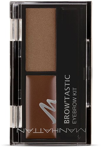 Manhattan Brow'Tastic Eyebrow Kit - Eyebrow Wax & Eyebrow Powder in Eyebrow Set for Fixing & Dyeing - Colour Brow-Nie 002 - 1 x 3g (Pack of 2) 3.27 g (2er Pack) Colour Brow-Nie 002 - 1 x 3g