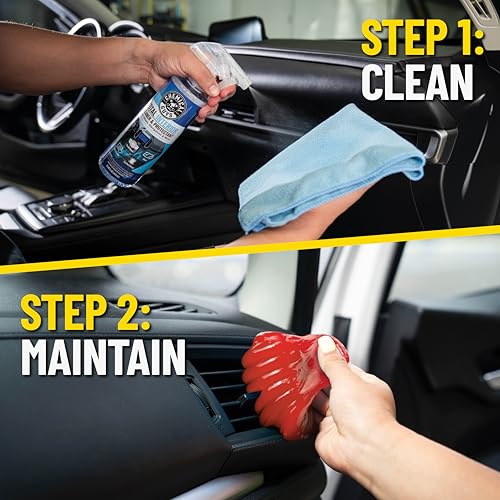 Image of Chemical Guys Interior Cleaning Kit with Storage Bag Total Interior Cleaner Microfiber Towels Detailing Brushes and Sticky Gel Giftable Car Care Set - 10 Items