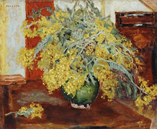Poster Mimosa Pierre Bonnard impression sur toile 60x90cm pour décoration salon