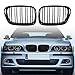 Paire de grilles de calandre avant M5 Noir brillant pour BMW Série 5 E39 1999–2003