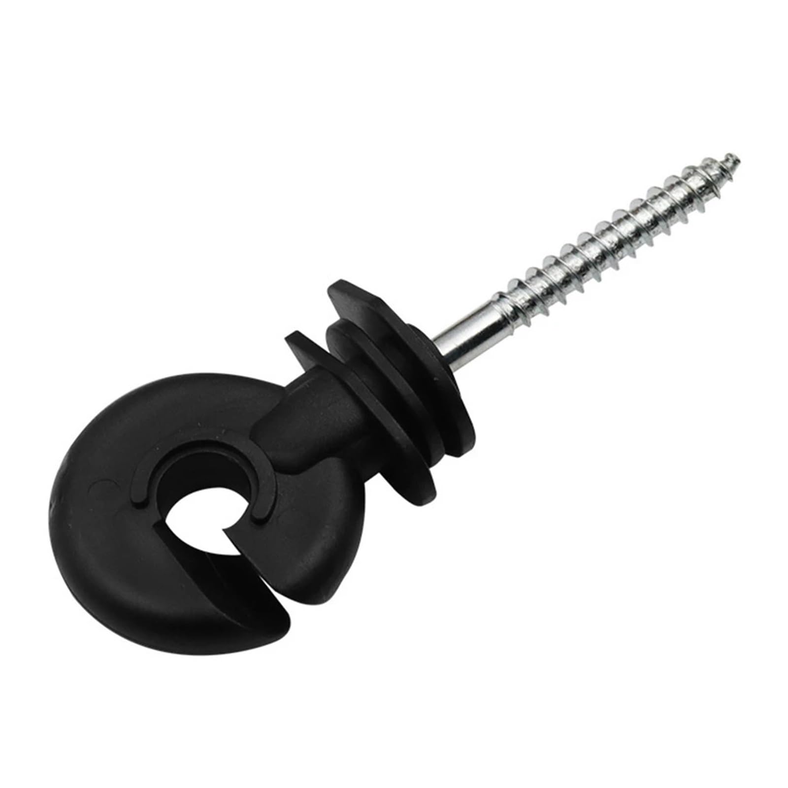 90 pezzi di isolatori for recinzioni elettriche a traliccio da giardino for collegamenti cavi resistenti e sicuri, isolatore nero in acciaio al carbonio Per Corde