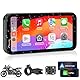 Carpuride W603 Motorrad-Carplay-Bildschirm, Kabelloses CarPlay und Android Auto für Moto, Fernbedienung, 6,3-Zoll-wasserdichter Touchscreen, BT Audio, GPS-Navigation, Siri, G00gle-Assistent