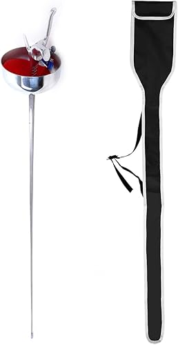 LEONARK Espada eléctrica de espada de esgrima de sable de esgrima, grado nacional con almohadilla protectora y agarre de mango, equipo de esgrima